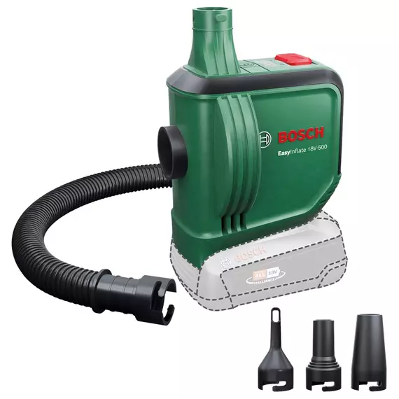 Bosch EasyInflate 18V-500 akkus pumpa, 18V (akku és töltő nélkül)