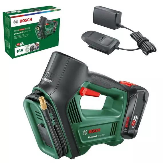 Bosch Universal Pump akkus pumpa, 18V, 10bar (2Ah akkuval és töltővel)