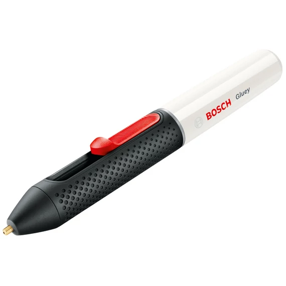 Bosch Gluey akkus ragasztópisztoly, 2x1.2V, 150°C, fehér (akkuval és töltővel)