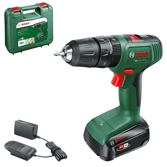 Bosch EasyImpact 18V-40 akkus ütvefúró, 13mm (1.5Ah akkuval és töltővel)