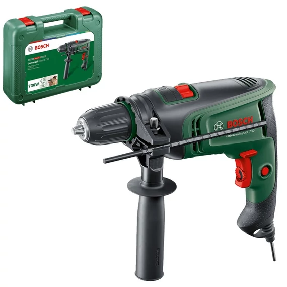 Bosch Universal Impact 730 ütvefúrógép kofferben, 730W