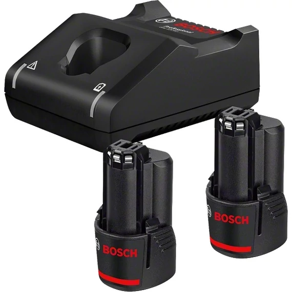 Bosch GBA akku és töltő, 12V, 2x2Ah
