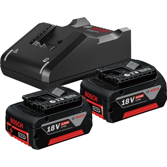Bosch GBA akku és töltő, 18V, 2x4Ah