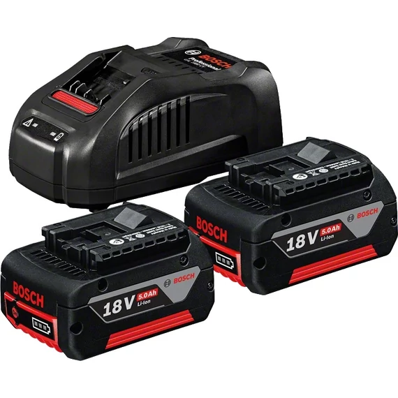 Bosch GBA akku és töltő, 18V, 2x5Ah
