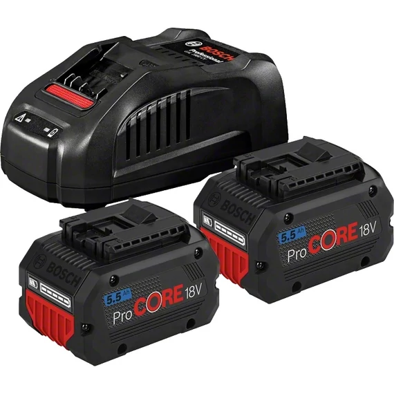 Bosch ProCore akku és töltő, 18V, 2x5.5Ah
