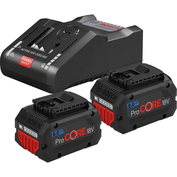 Bosch ProCORE akku és töltő, 18V, 2x8Ah