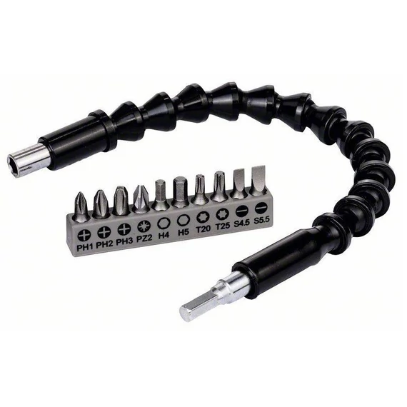 Bosch Extra Hard csavarbit készlet hosszabbítóval, 30cm, 25mm, 11db