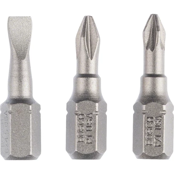 Bosch Extra Hard vegyes csavarbit készlet, 25mm, PH-PZ-S, 3db