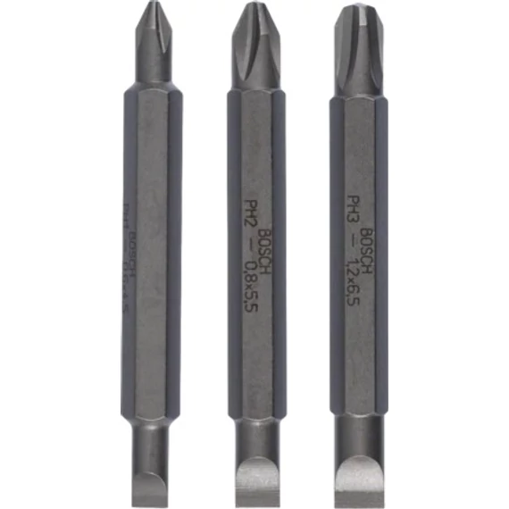 Bosch Extra Hard kétvégű csavarbit készlet, 60mm, PZ-S, 3db