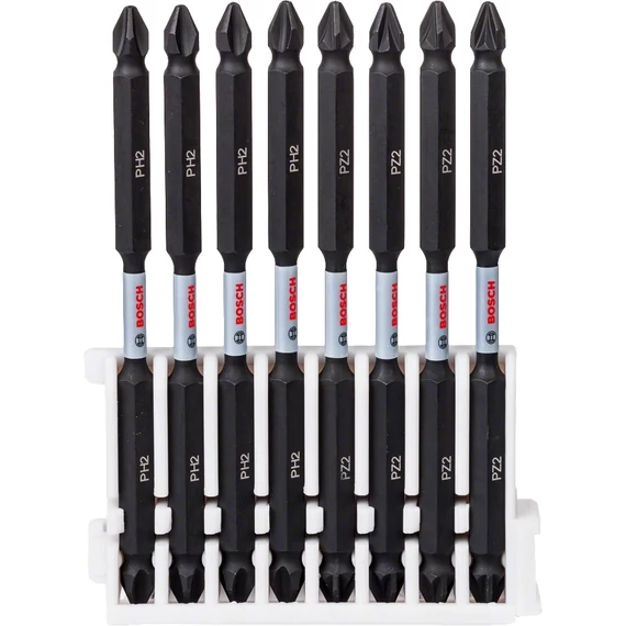 Bosch Impact Control csavarbit készlet, kétvégű, 110mm, PH2-PZ2, 8db