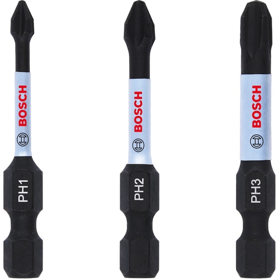  Bosch Impact Control csavarbit készlet, 50mm, PH1-PH3, 3db