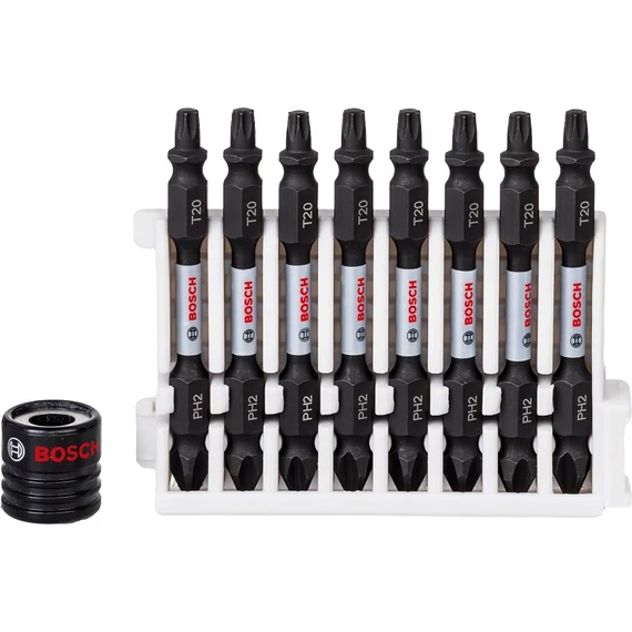 Bosch Impact Control csavarbit, kétvégű, 65mm, PH2-T20, 9db