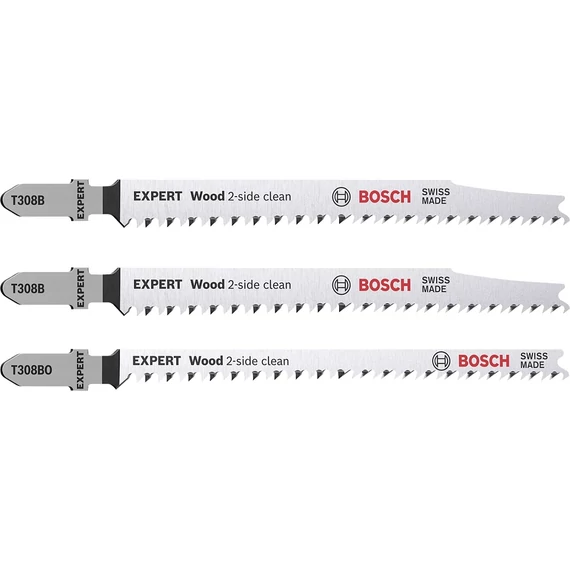 Bosch Expert Wood 2-Side Clean dekopírfűrészlap készlet puhafához, 3db