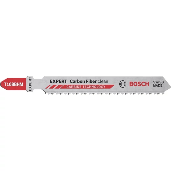 Bosch Expert T108BHM Carbon Fiber Clean dekopírfűrészlap, T-befogás, 92mm, 3db