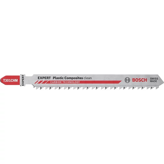 Bosch Expert T301CHM Plastic Composites Clean dekopírfűrészlap, T-befogás, 117mm, 3db