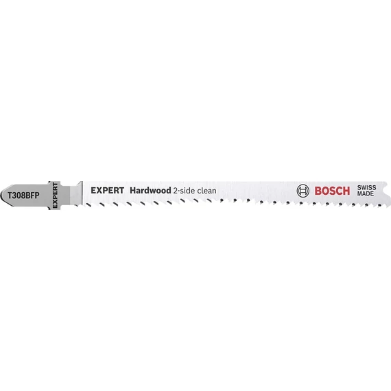 Bosch Expert T308BFP Hardwood 2-Side Clean dekopírfűrészlap, T-befogás, 117mm, 5db