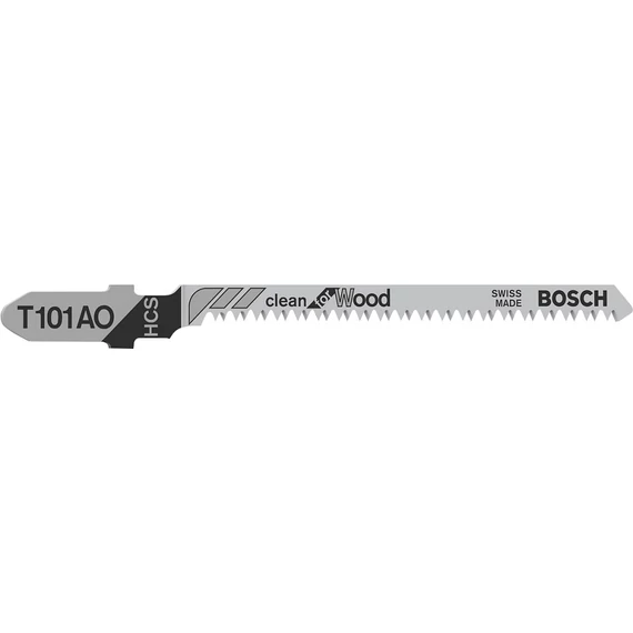 Bosch T101AO Clean for Wood dekopírfűrészlap, T-befogás, 152mm, 3db