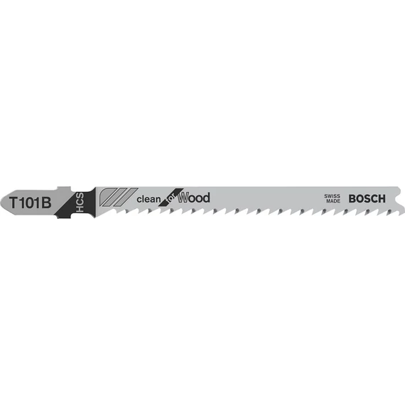 Bosch T101B Clean for Wood dekopírfűrészlap, T-befogás, 100mm, 100db