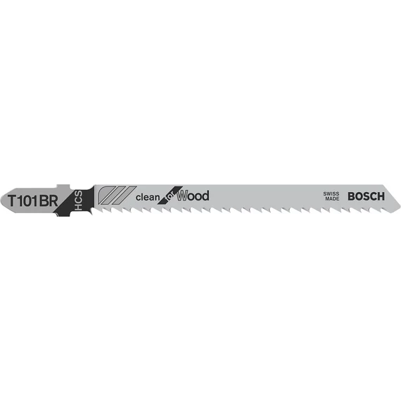 Bosch T101BR Clean for Wood dekopírfűrészlap, T-befogás, 100mm, 5db
