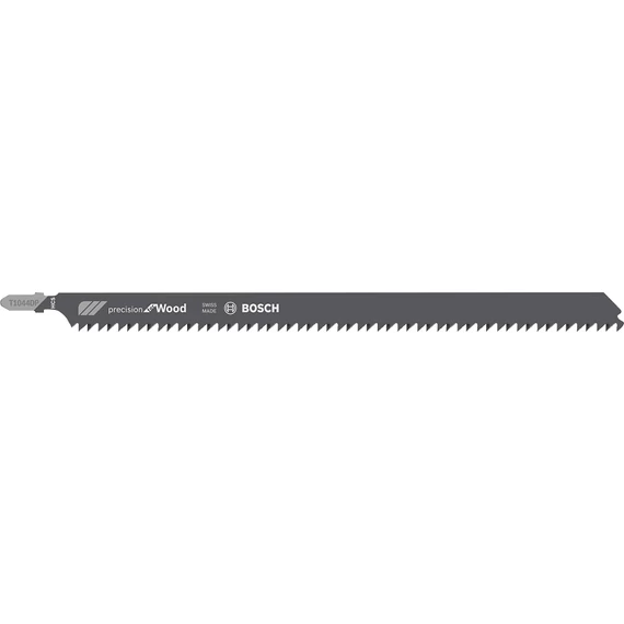 Bosch T1044DP Precision for Wood dekopírfűrészlap, T-befogás, 250mm, 3db