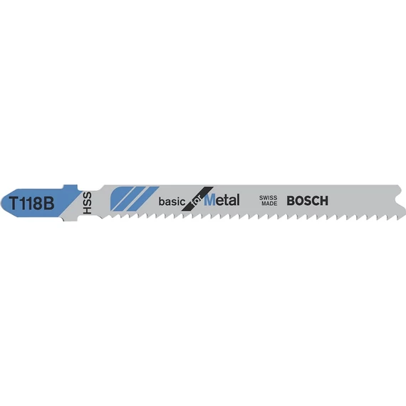 Bosch T118B Basic for Metal dekopírfűrészlap, T-befogás, 92mm, 5db