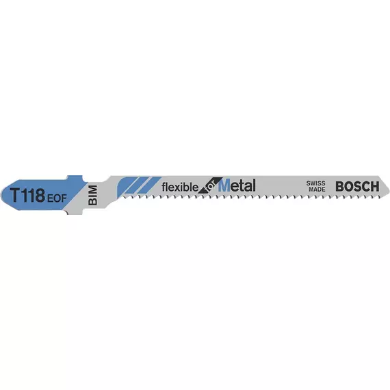 Bosch T118EOF Flexible for Metal dekopírfűrészlap, T-befogás, 83mm, 5db