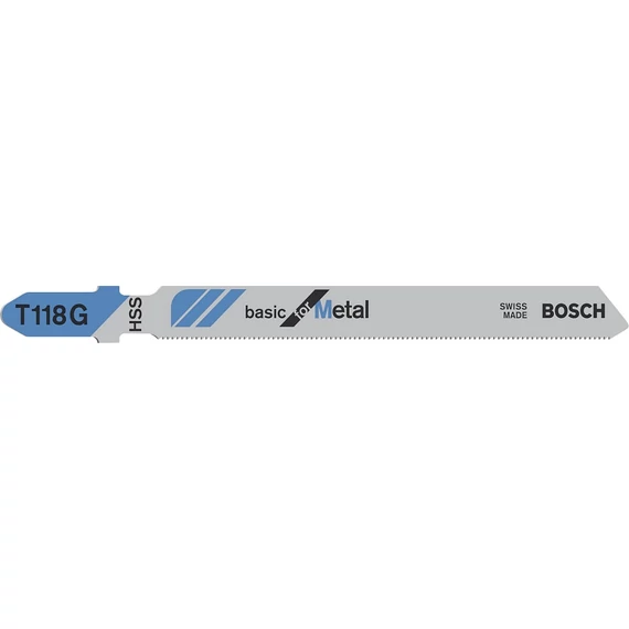 Bosch T118G Basic for Metal dekopírfűrészlap, T-befogás, 92mm, 5db