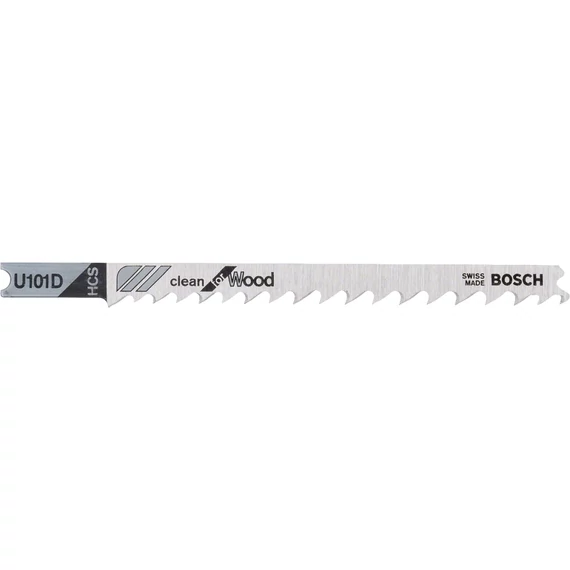 Bosch U101D Clean for Wood dekopírfűrészlap, U-befogás, 100mm, 3db
