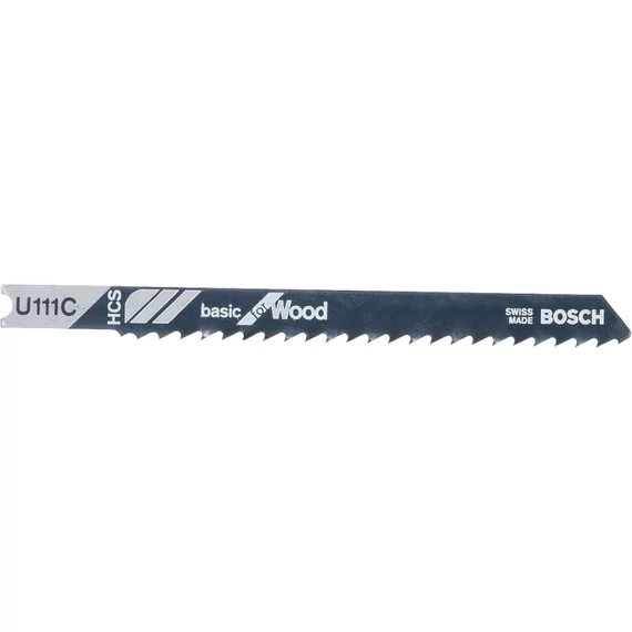 Bosch U111C Basic for Wood dekopírfűrészlap, U-befogás, 92mm, 3mm, 3db