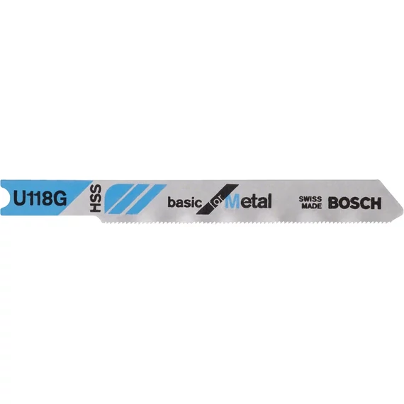 Bosch U118G Basic for Metal dekopírfűrészlap, U-befogás, 70mm, 3db
