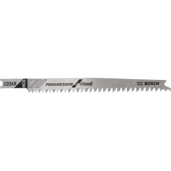 Bosch U234X Progressor for Wood dekopírfűrészlap, U-befogás, 100mm, 3db