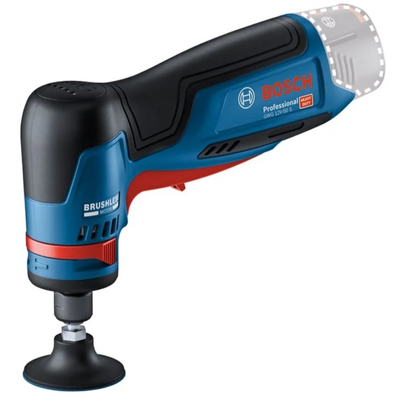 Bosch Professional GWG 12V-50 S akkus tányércsiszoló, 12V, 50mm (akku és töltő nélkül)