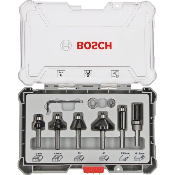 Bosch él- és profilmaró készlet, 6mm, 6db