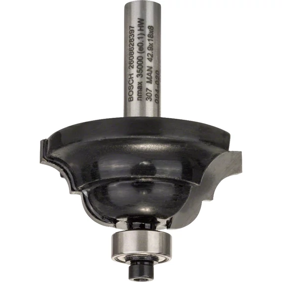 Bosch Standard for Wood élmaró, D típus, 8x42.9x17.7mm, R6.3mm