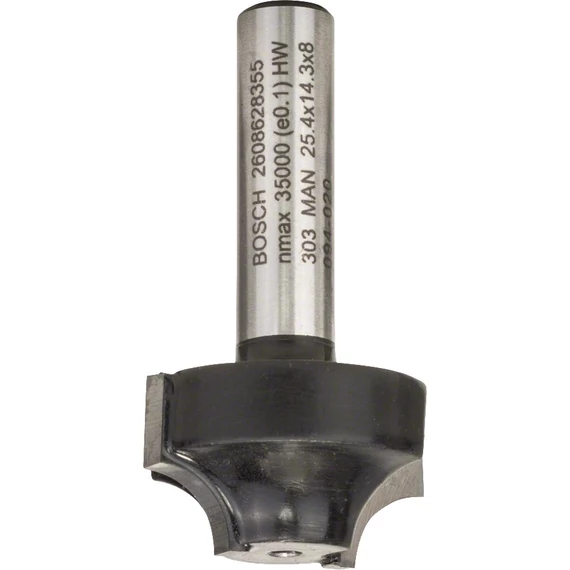 Bosch Standard for Wood felületmaró, E típus, 8x25.4x14mm, R6.3mm