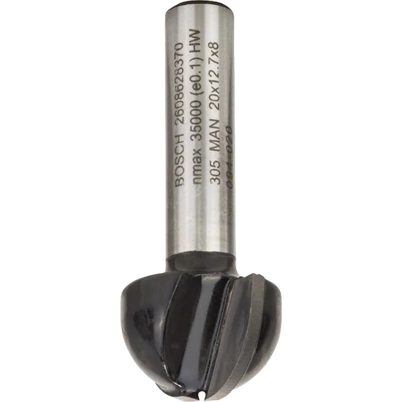 Bosch Standard for Wood homorulatmaró, 8x16x12.4mm, R8mm