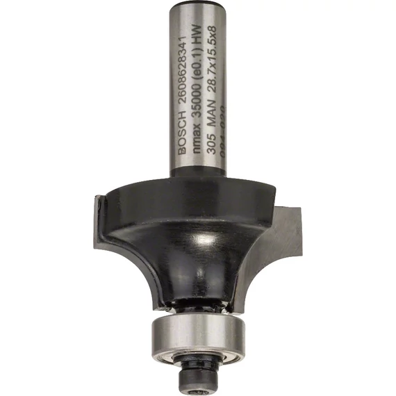Bosch Standard for Wood lekerekítő maró, 8x18.7x10.2mm, R3mm