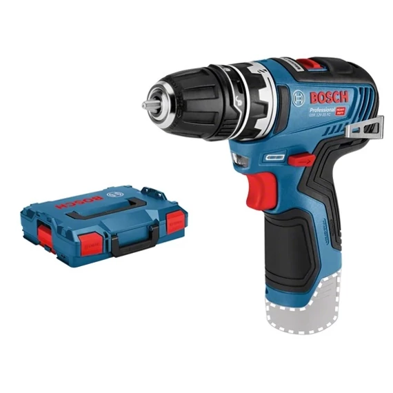 Bosch GSR 12V-35 FC akkus fúrócsavarozó kofferben, 12V, 10mm (akku és töltő nélkül)