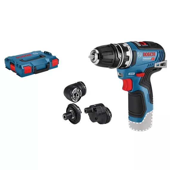 Bosch GSR 12V-35 FC akkus fúrócsavarozó szett, 12V, 10mm (akku és töltő nélkül)