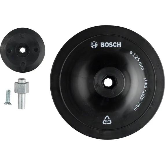 Bosch gumitányér fúrógépekhez, 12.5cm, 8mm