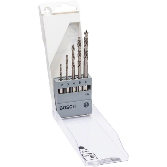 Bosch fafúrószár készlet, HEX, HSS, 2-6mm, 5db