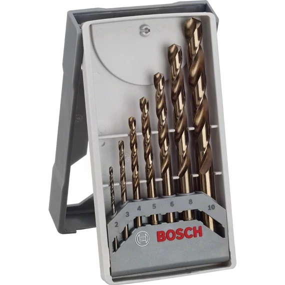 Bosch X-Pro fémfúrószár készlet, hengeres, HSS-Co, 2-10mm, 7db