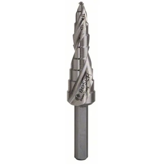 Bosch lépcsős fúrószár, 9 lépcsős, háromlapú, HSS, 4-12mm