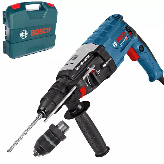 Bosch GBH 2-28 F fúrókalapács hordozóban, fúrótokmánnyal, SDS-Plus, 880W