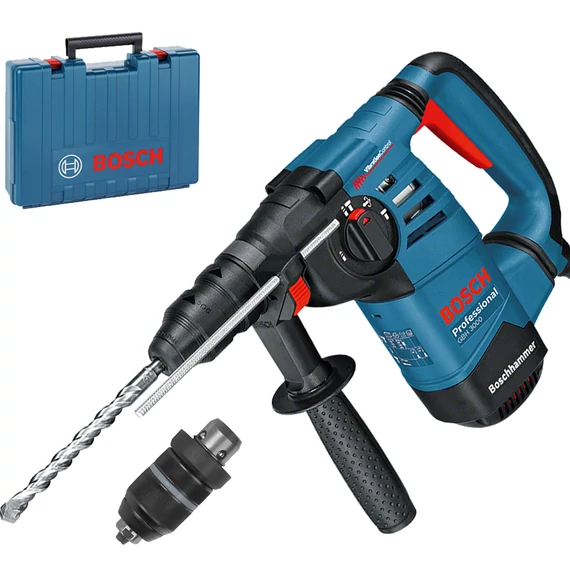 Bosch GBH 3000 fúrókalapács kofferben, fúrótokmánnyal, SDS-Plus, 900W