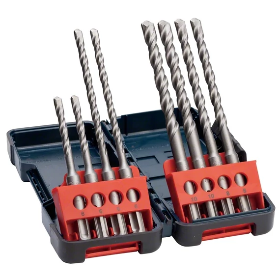 Bosch Tough Box kalapácsfúró készlet, SDS Plus-3, 5-10mm, 8db