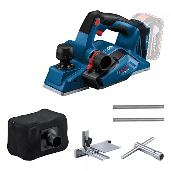 Bosch GHO 185-LI akkus gyalu, 18V, 82x2.6mm (akku és töltő nélkül)