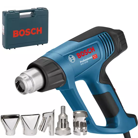 Bosch GHG 23-66 hőlégfúvó készlet kofferben, 50-650°C, 2.3kW