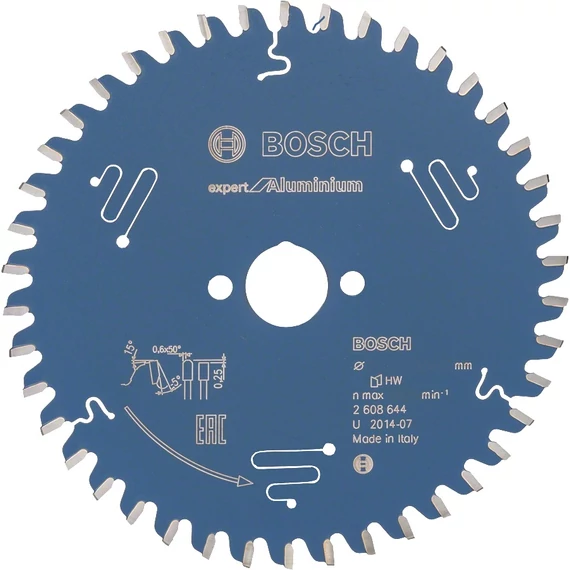 Bosch Expert for Aluminium körfűrészlap kézi fűrészekhez, 184x20mm, 56fog