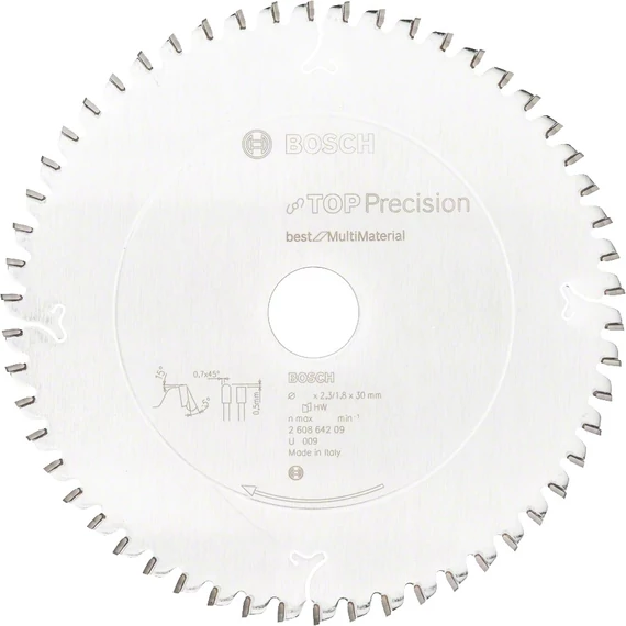 Bosch Top Precision Best for Multi Material körfűrészlap, 254x80mm, 80fog